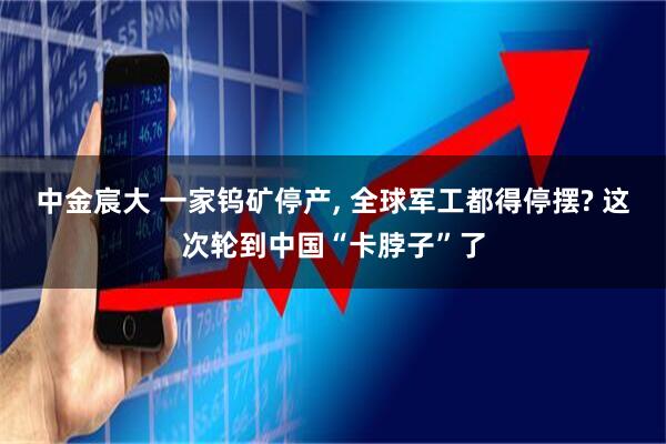 中金宸大 一家钨矿停产, 全球军工都得停摆? 这次轮到中国“卡脖子”了