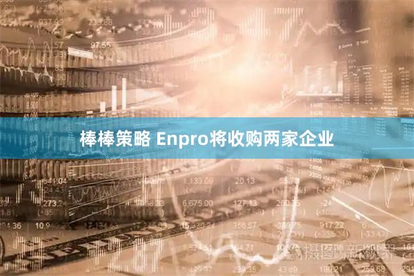 棒棒策略 Enpro将收购两家企业